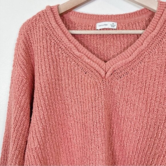 Gentle Fawn Women’s Chunky Knit Dusty Rose Sweater - Picture 10 of 16